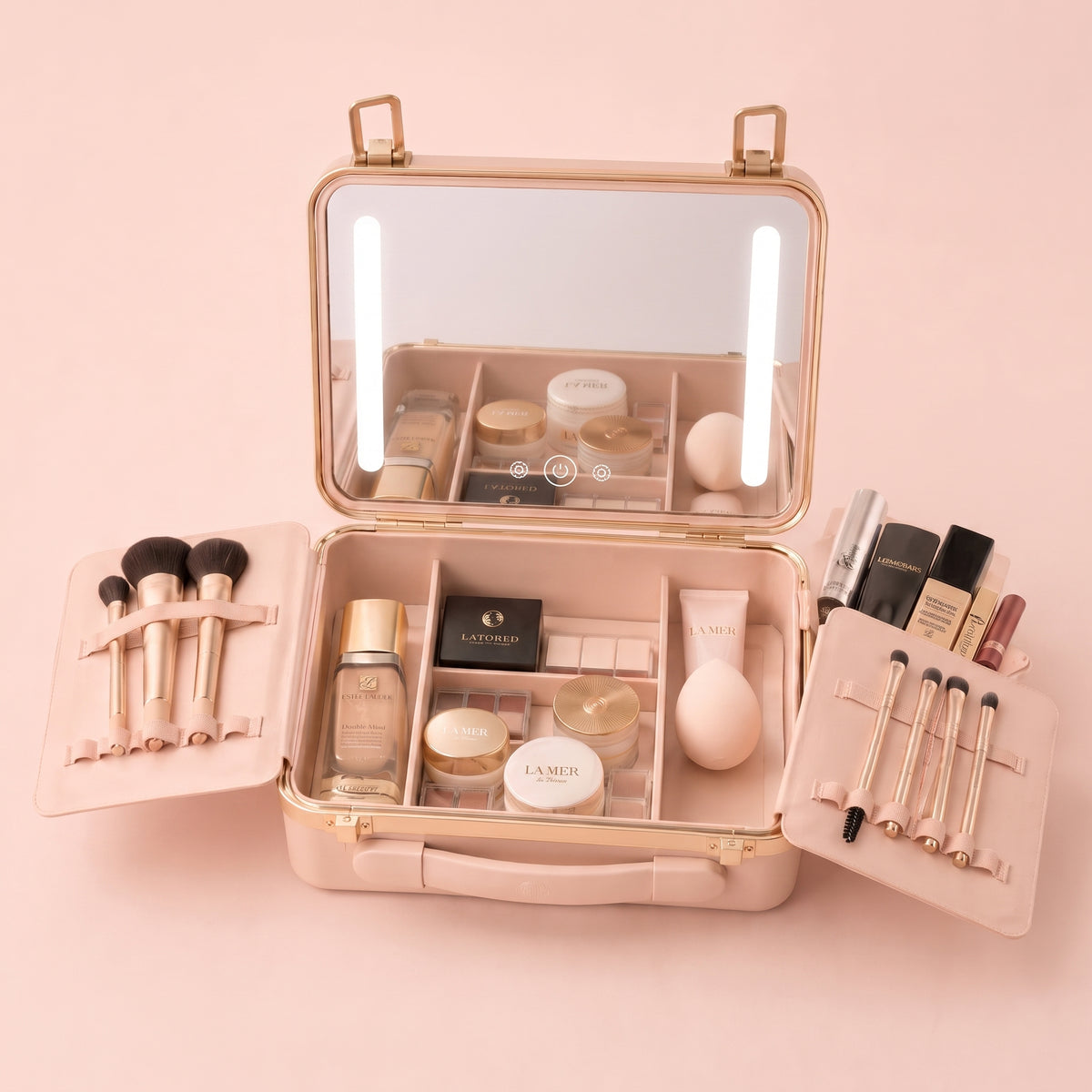 LUVIOR Travel Case — LED Mirror Edition